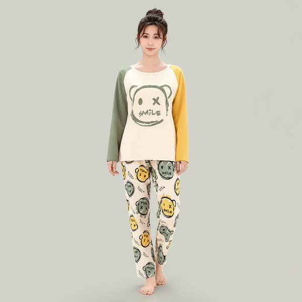 Emerce - M-Cutie Smile Printed Pj Suit Full Sleeves
