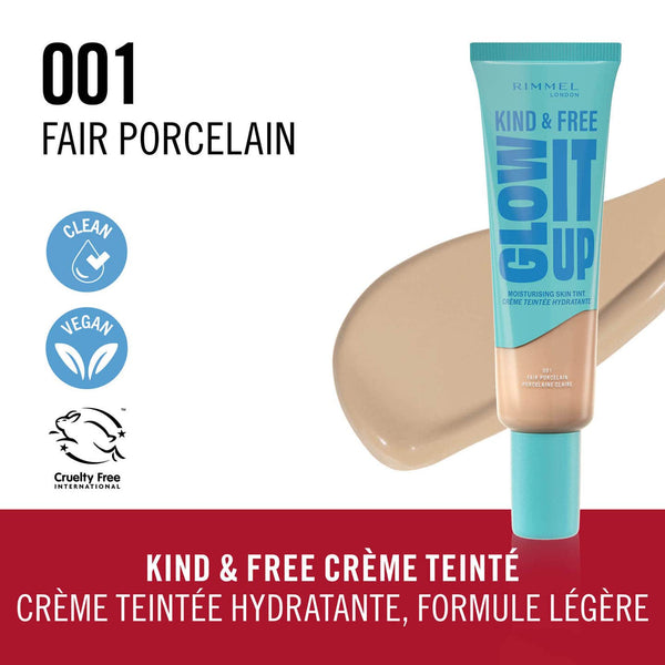 Rimmel Kind &  Free Liquid foundation 30Ml Moisturising Fair Porcelan Iv