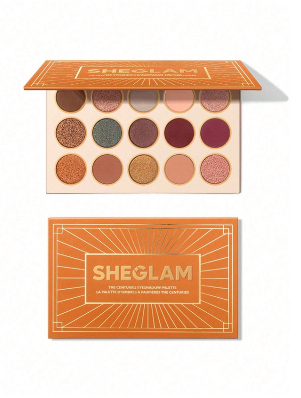Shein- SHEGLAM Centuries Palette 15-Color Matte Shimmer Eyeshadow Palette