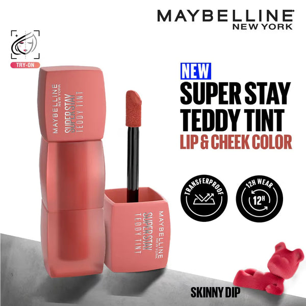 Maybelline - Super Stay Teddy Tint - Skinny Dip