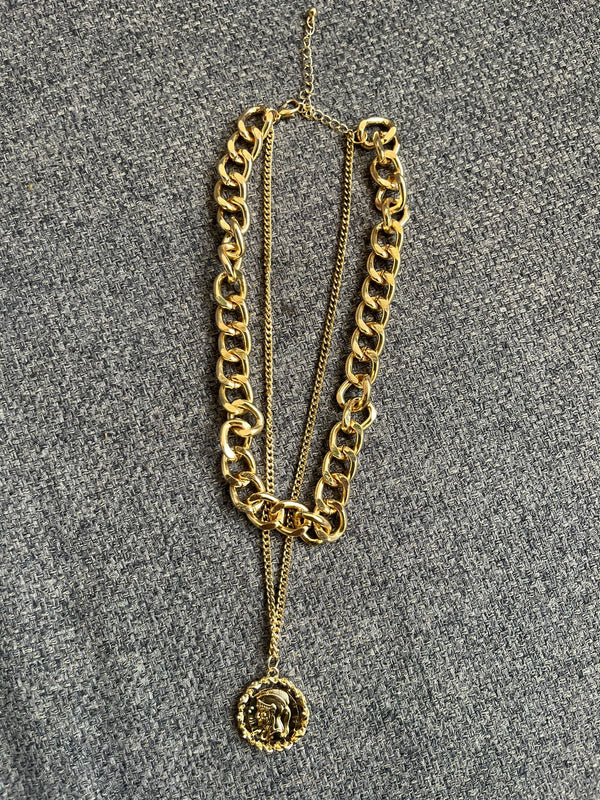 Gold Chain and pendant  - FOC