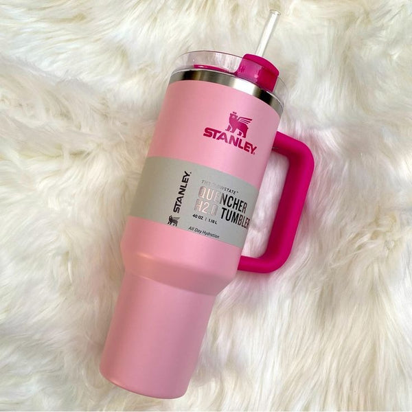 Home.Co - Original Stanley Quencher H2.0 Tumbler 40 oz - Flamingo Pink