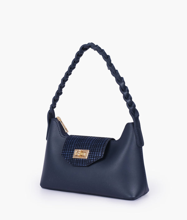 RTW - Blue purse with braided strap