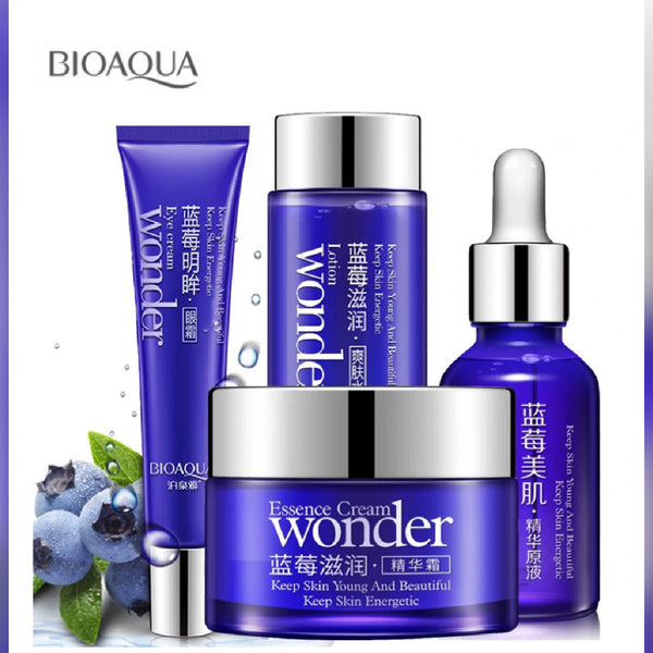 BIOAQUA - 4Pcs Wonder Blueberry Moisturizing Series