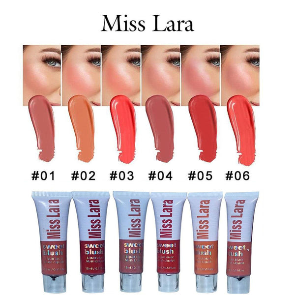 Miss Lara - Pack Of 4 Liquid Blusher Waterproof 15Ml Ms-92