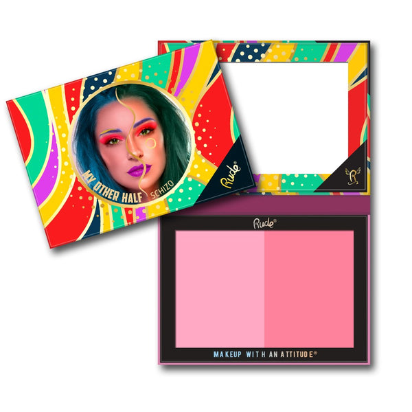 Rude Cosmetics - My Other Half Duo Shade Face Palette - Oxymoronic