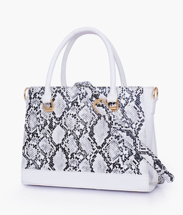 RTW - White snake handbag