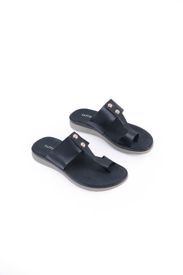 Sapphire- Black Flats