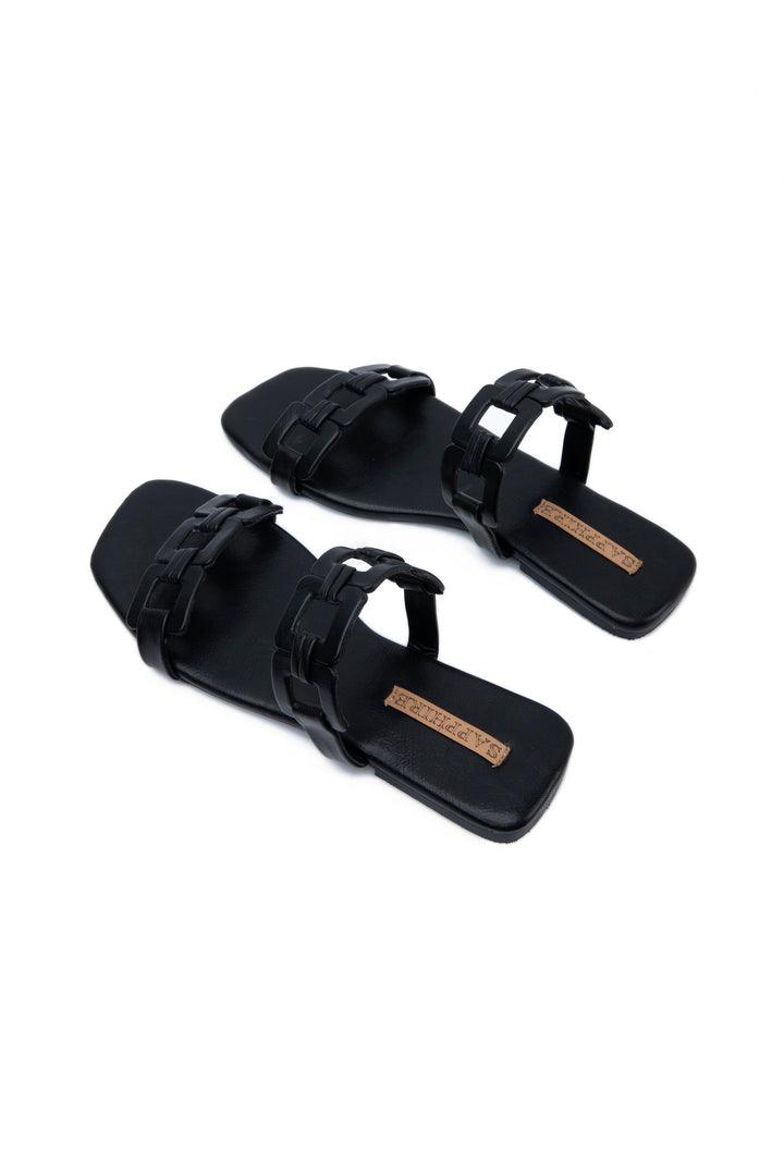 Sapphire- Black Flats