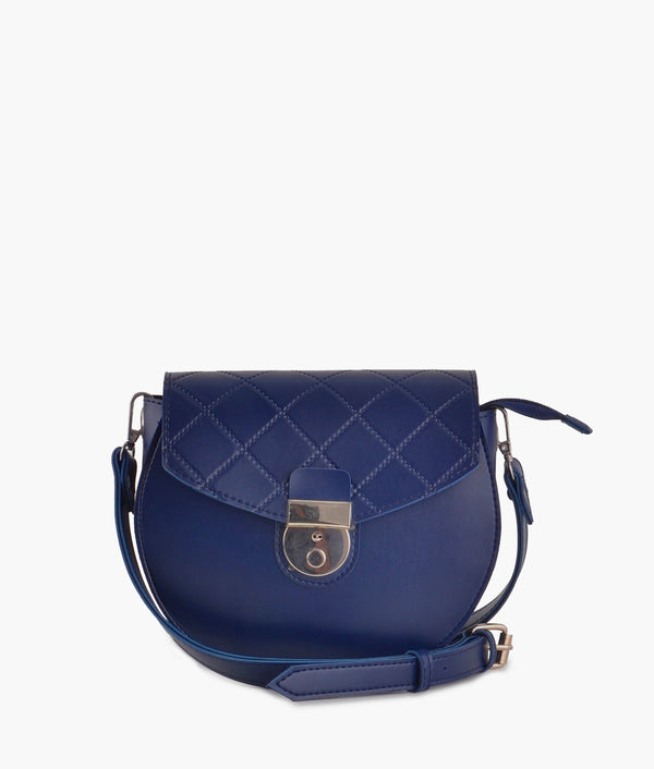 RTW- Blue Saddle Bag with Front lock