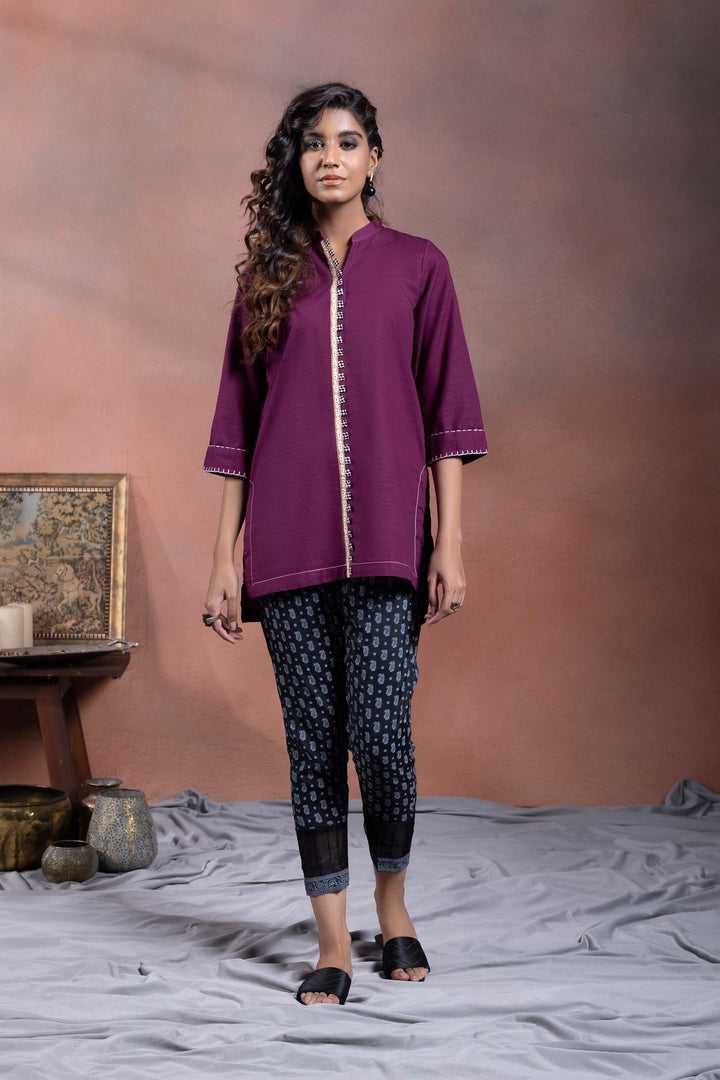 Sapphire- Solid Khaddar Shirt