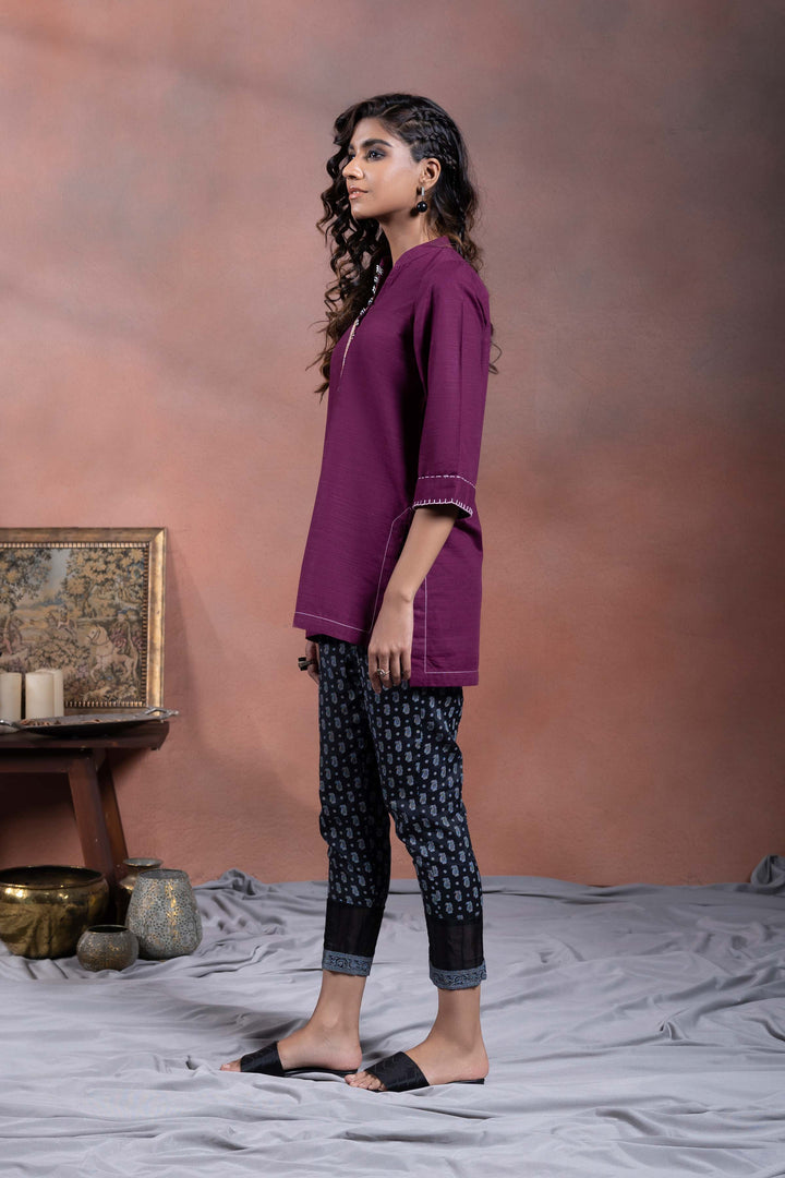 Sapphire- Solid Khaddar Shirt