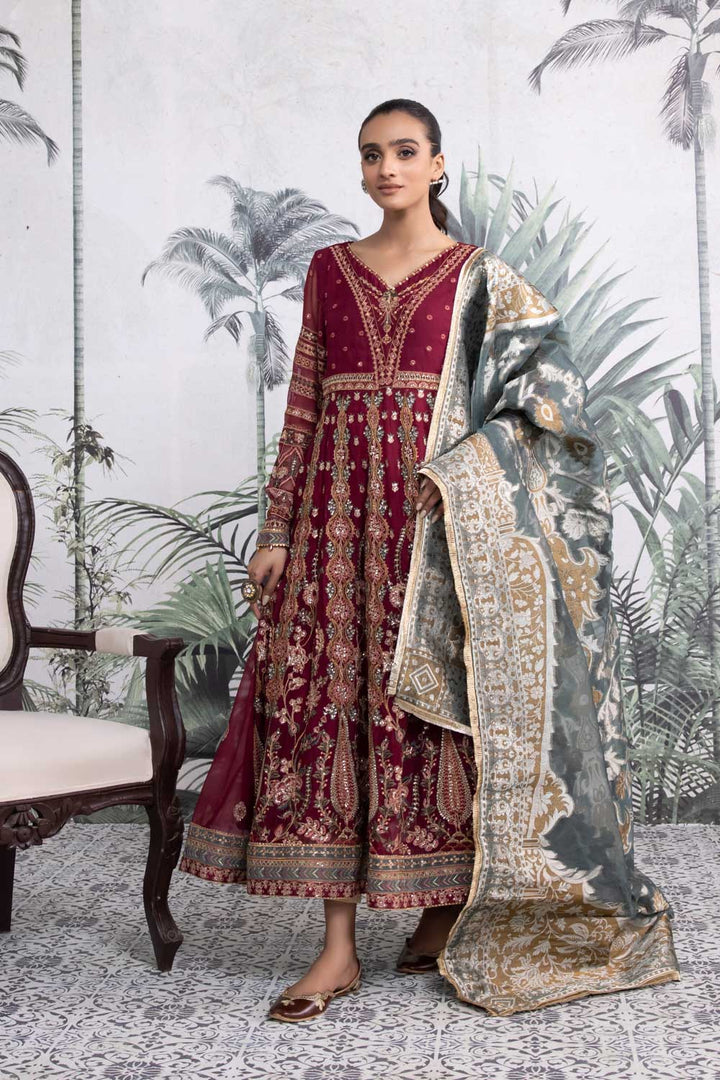 Sapphire 3 Piece - Embroidered Chiffon Suit Green