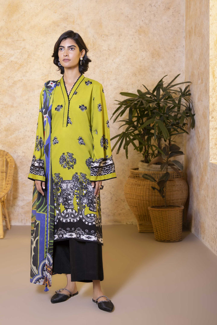 Sapphire- Printed Linen Shirt