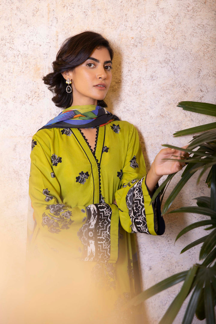 Sapphire- Printed Linen Shirt