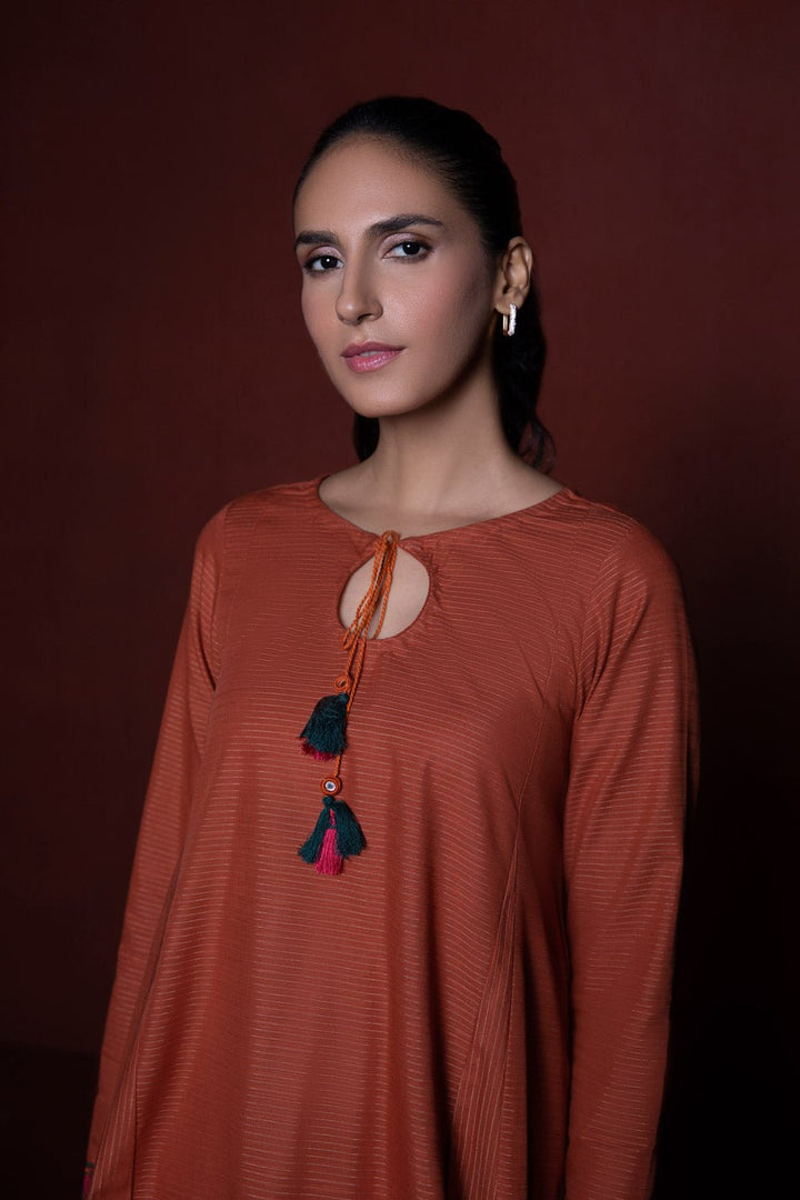 Sapphire- Solid Zari Khaddar Shirt