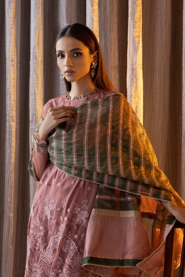 Sapphire 3 Piece - Embroidered Net Suit