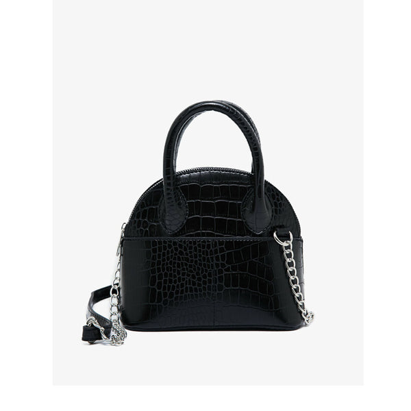 Koton- Leather Look Shoulder Bag - Black