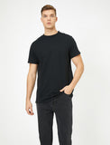 KOTON - MEN TSHIRT SS BSC BLACK