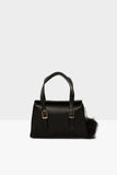 Bagmori- Black Womens Double Belt Detailed Mini Bag M000004642