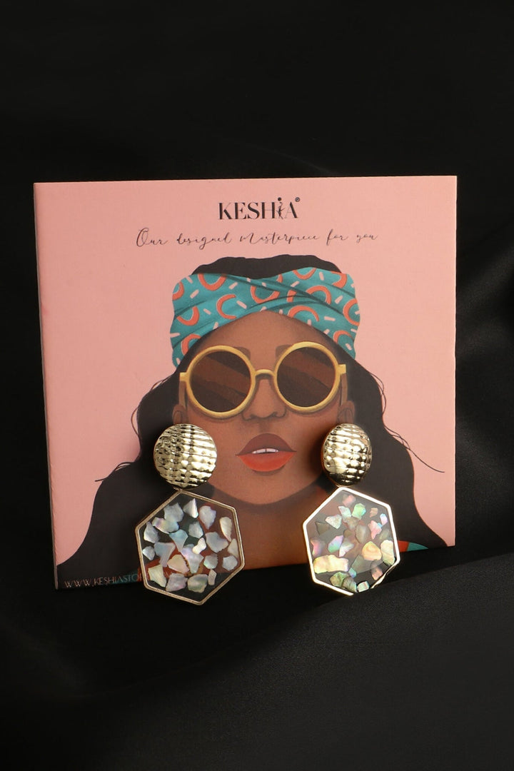 Keshia- Mia Gold Ear Rings