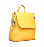 Stradivarius- Mustard Mini Zipper Backpack For Women
