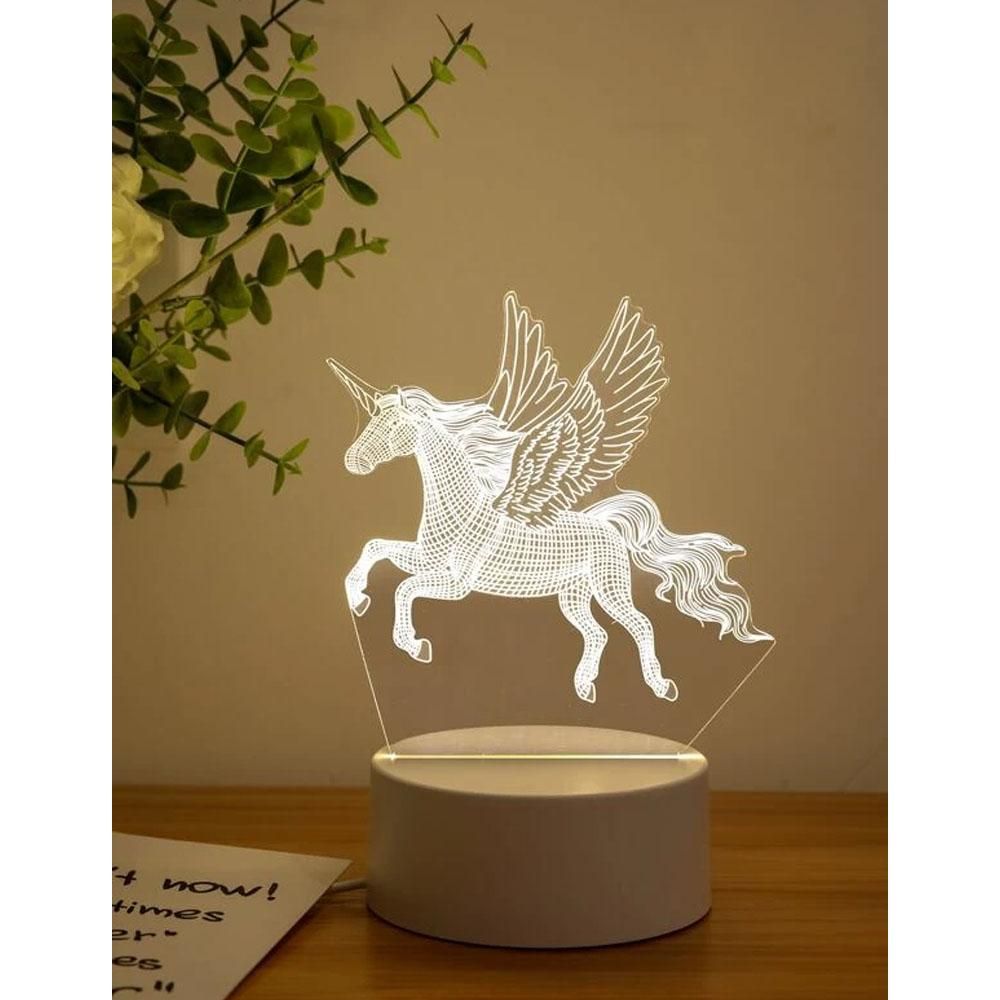 Shein- 1pc unicorn night light bulb