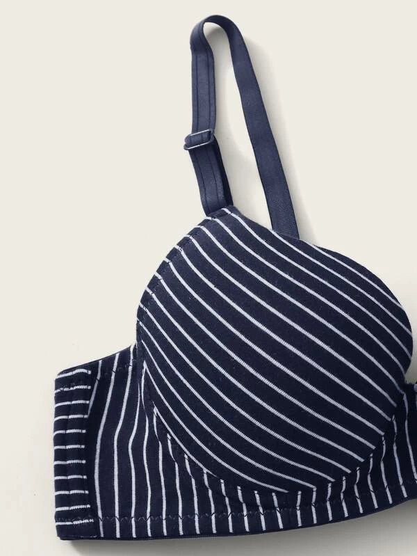Shein Striped Underwire Bra Set - 2 Pieces