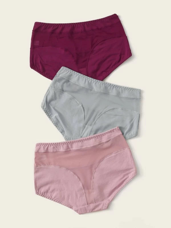 Shein- 3pack Solid Panty Set