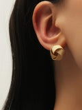 Shein- Creative Winding Stud Earrings
