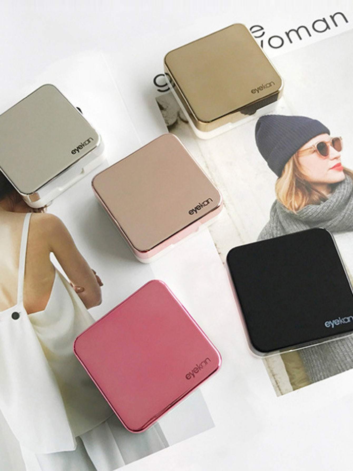 Bagallery Global Shein 1pc Random Color Contact Lens Case Bagallery