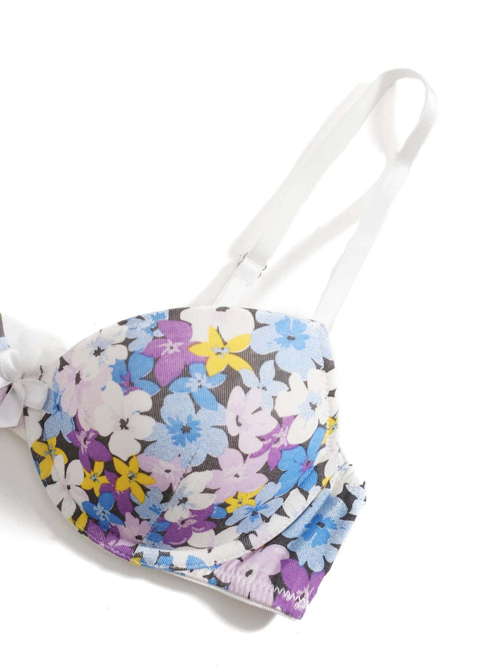 Shein- 2pack Floral Print Underwire Bra Set