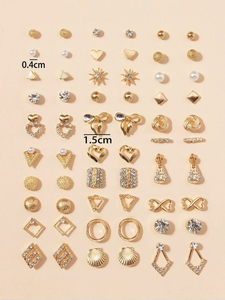  | Shein 30pairs Heart & Bow Stud Earrings | Earrings | Shein | OneHub