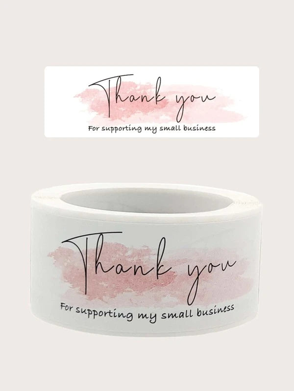 SHEIN Logo Print Gift Sticker 1 Roll