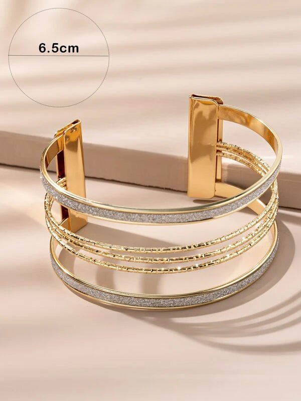 Shein- Glitter Detail Cuff Bangle