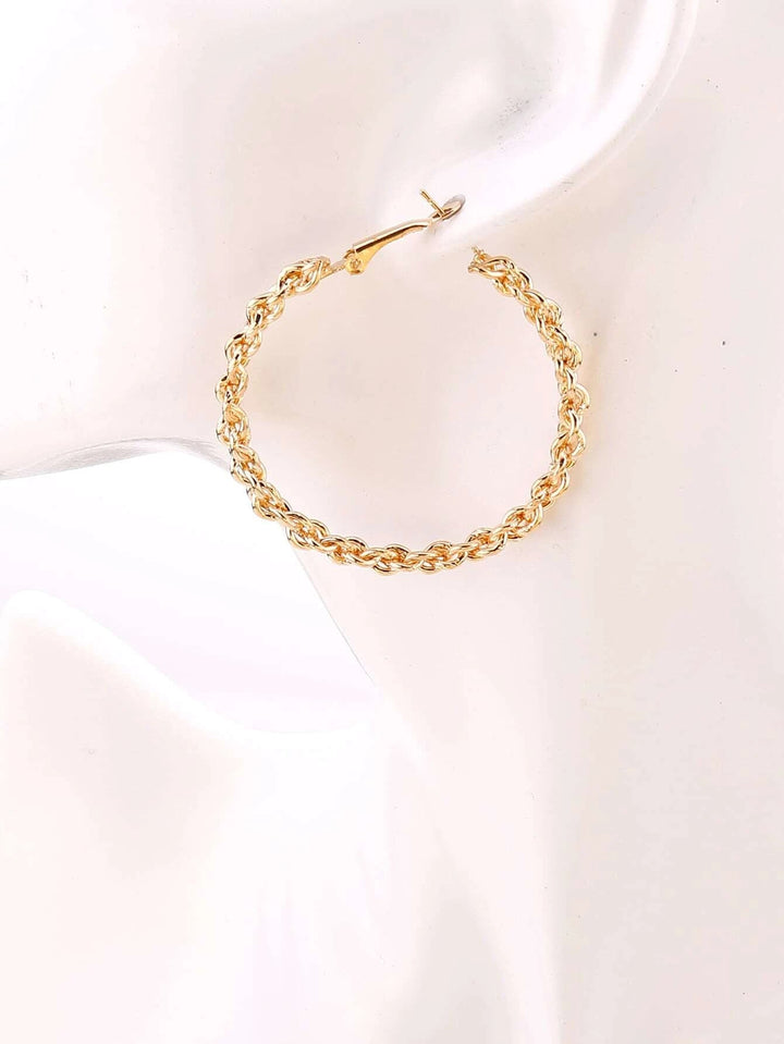 Shein- Twist Hoop Earrings