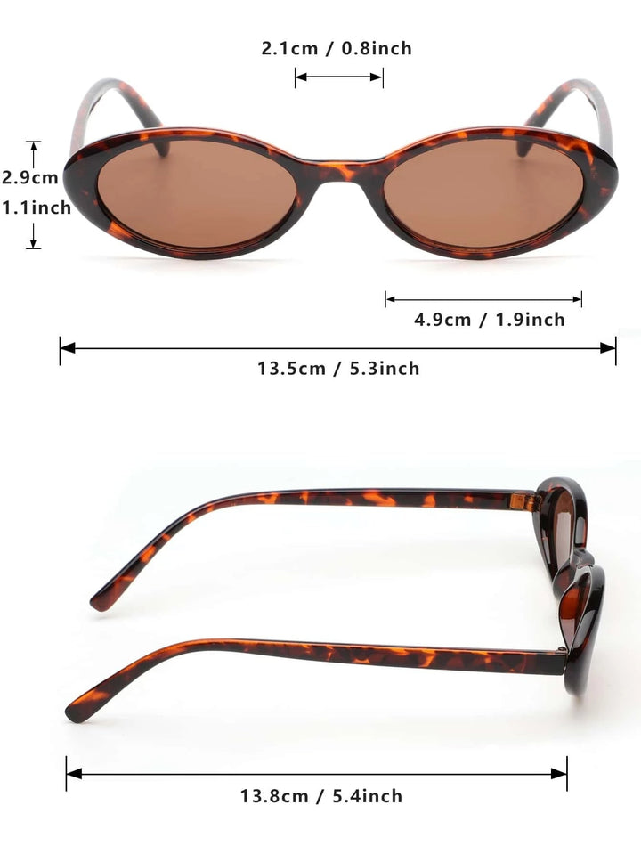 Shein- Oval Frame Fashion Glasses