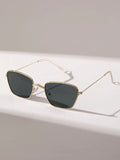 Shein- Metal Frame Fashion Glasses