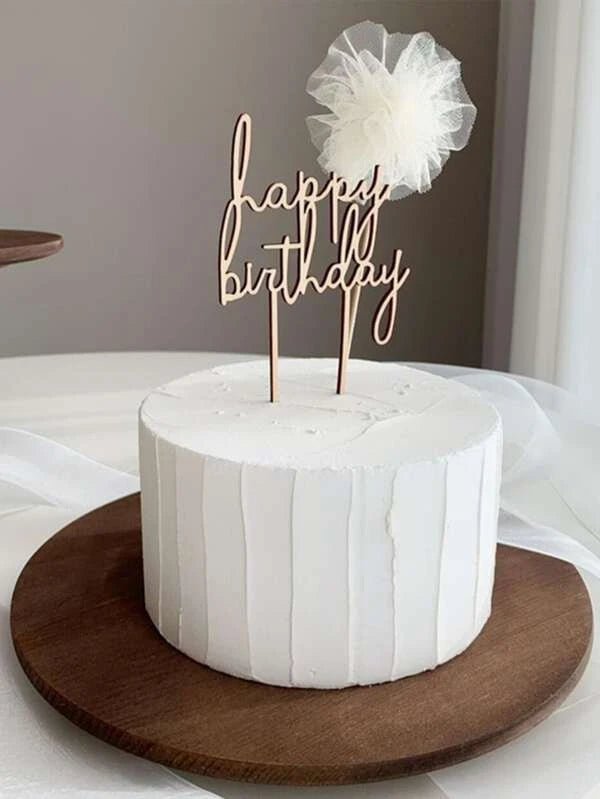 SHEIN Cake decorations decorated with Christmas flower 2 pieces