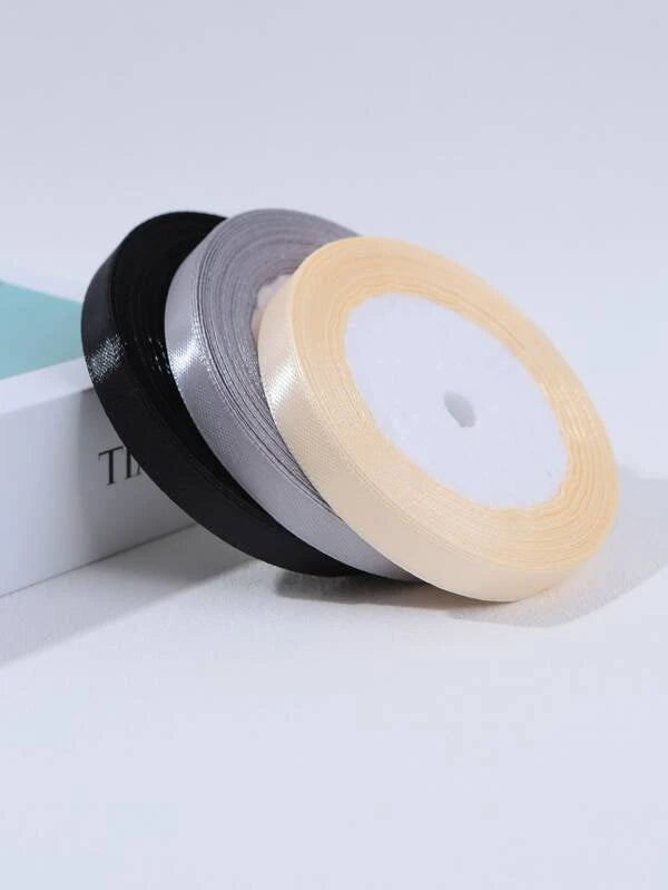 SHEIN Simple color gift ribbon 3 rolls