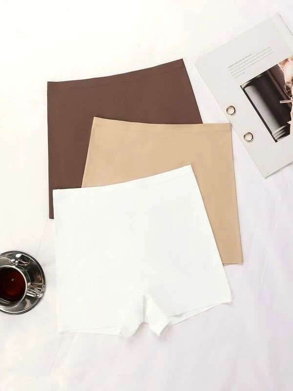 Shein - 3pack Solid Simple Panty