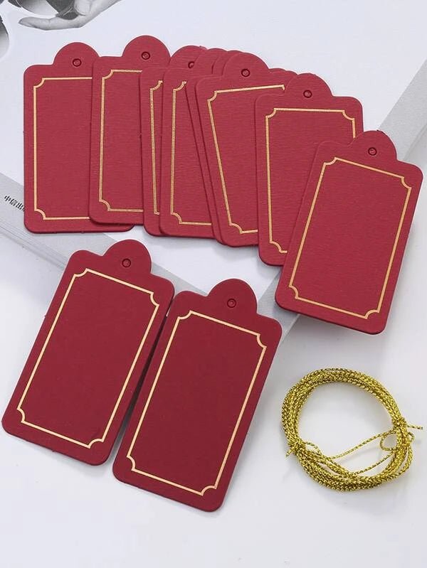 SHEIN Gift wrap label with rope 20pcs