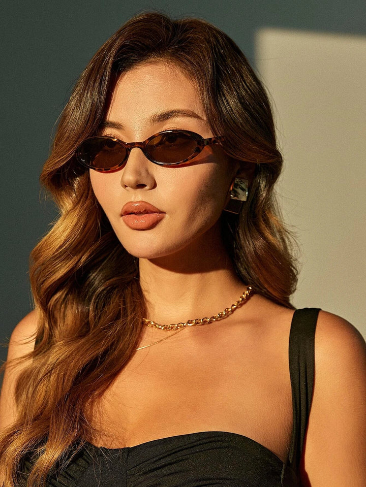 Shein- Oval Frame Fashion Glasses