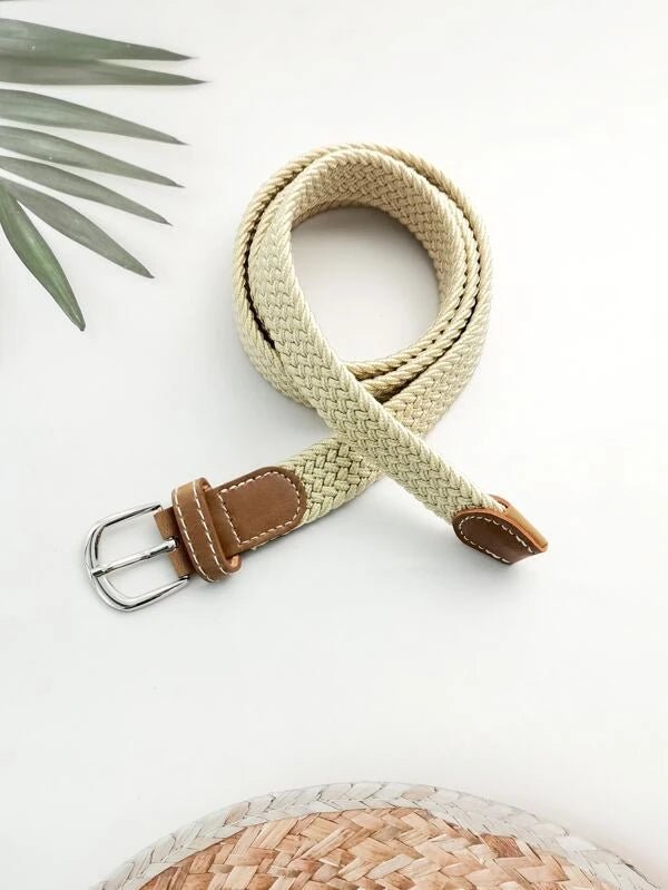 Shein- Webbing belt with metal buckle