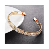 Dama Rusa- Golden Crystal Cuff Bracelet for Women- TM-BT-18