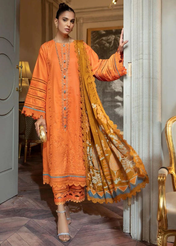 Nisa Hussain- Embroidered Lawn Suits Unstitched 3 Piece NSH22SS LF-NHl 002 - Spring