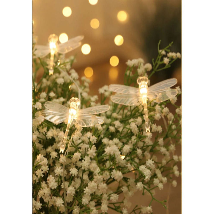 Shein- 20pcs Dragonfly Shaped Bulb String Light