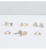 Max Fashion- Assorted Stud Earrings - Set of 6 by Bagallery Deals priced at #price# | Bagallery Deals
