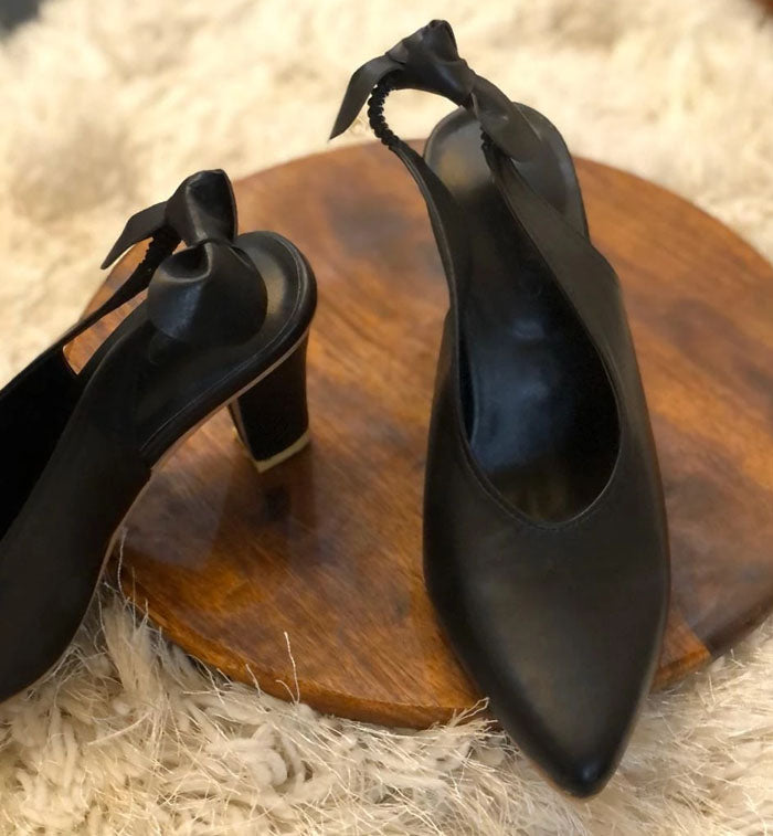 Ovolo- Almond-Toe Court Shoes - Black by Ovolo priced at #price# | Bagallery Deals