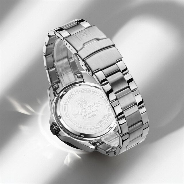 NAVIFORCE- Day And Date Edition nf-9198-1 Silver White